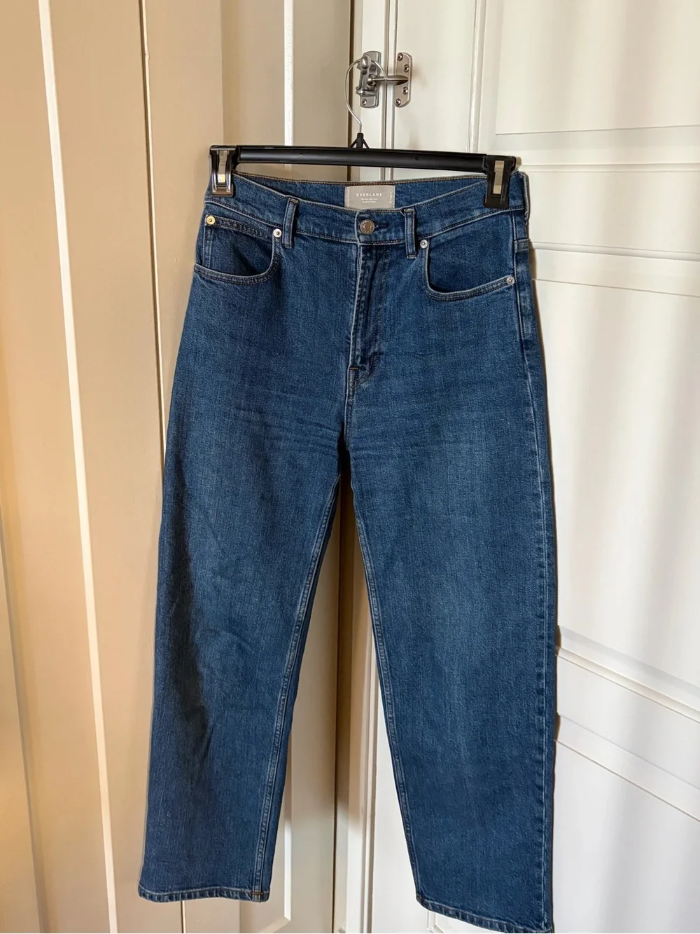 Everlane Classic Straight-Leg Blue Jeans